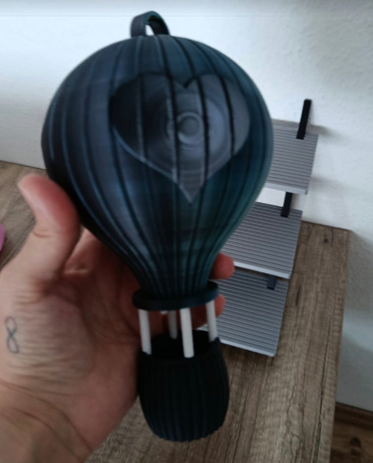 Heißluftballon mit Herz | Dekofigur | Geschenkidee | In verschiedenen Farben