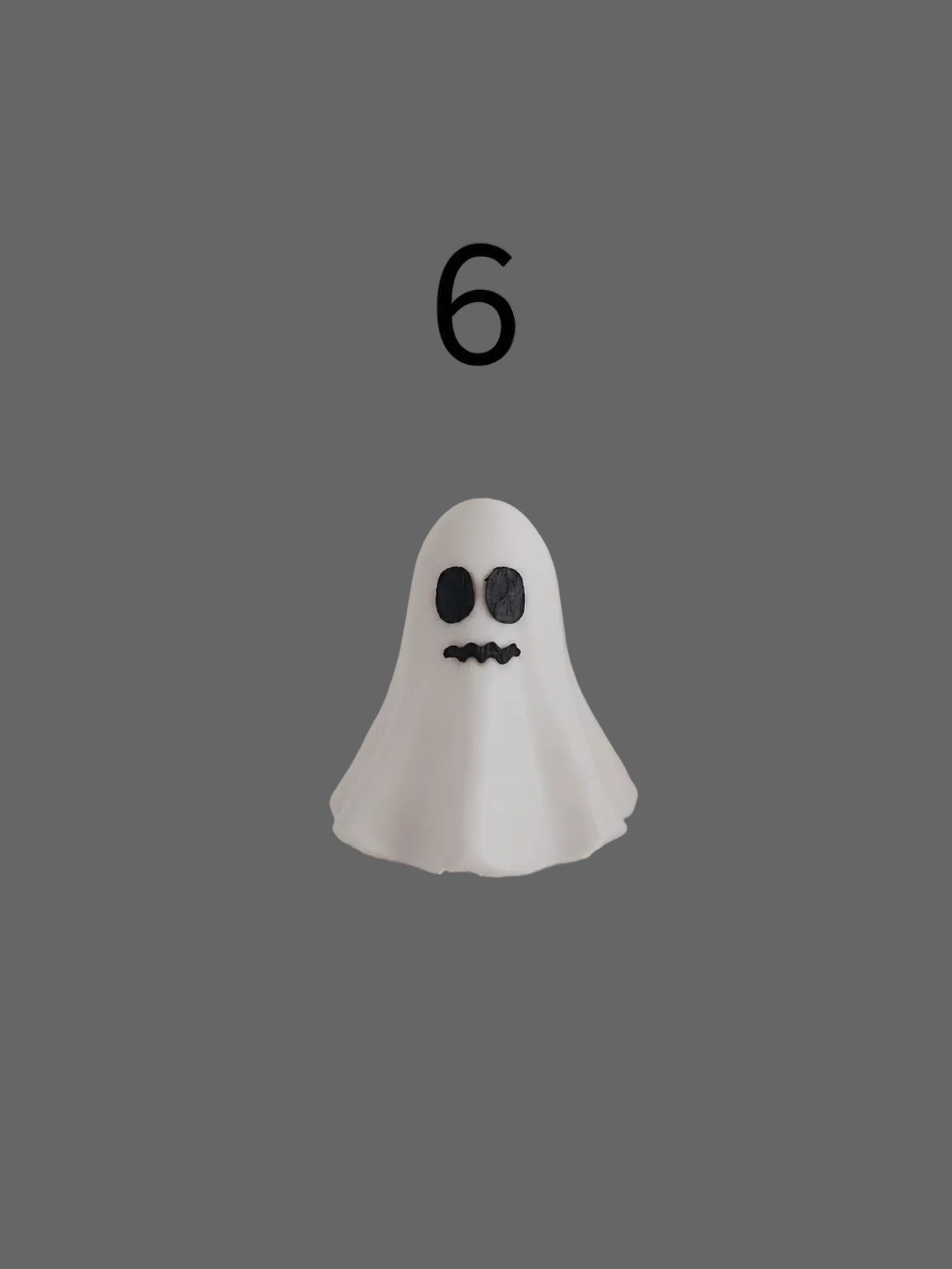Deko-Geist Variante 6 mit gezacktem Mund