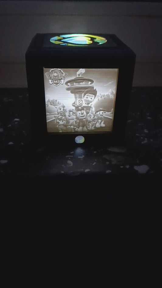 Lithophane LED-Würfel – Individuelle 3D-Fotolampe | Personalisierbares Nachtlicht | In verschiedenen Farben