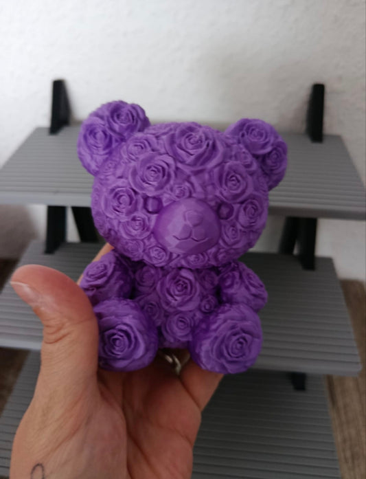 Rosenbär | Liebevolle Dekofigur | Blumenbär | Geschenkidee | In verschiedenen Farben