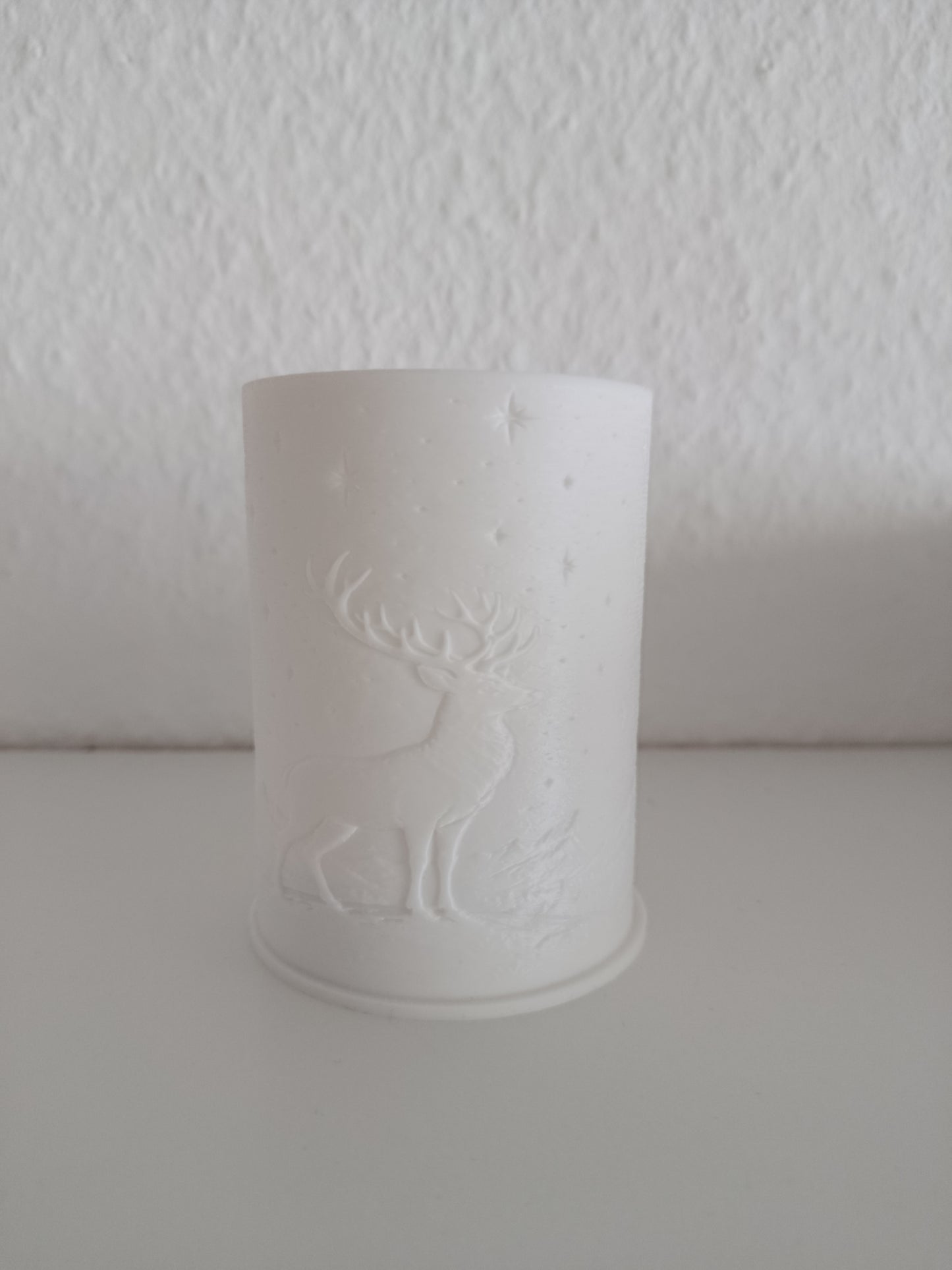 🦌 Hirsch Lithophane – leuchtende Winterdeko | Weihnachtsdeko