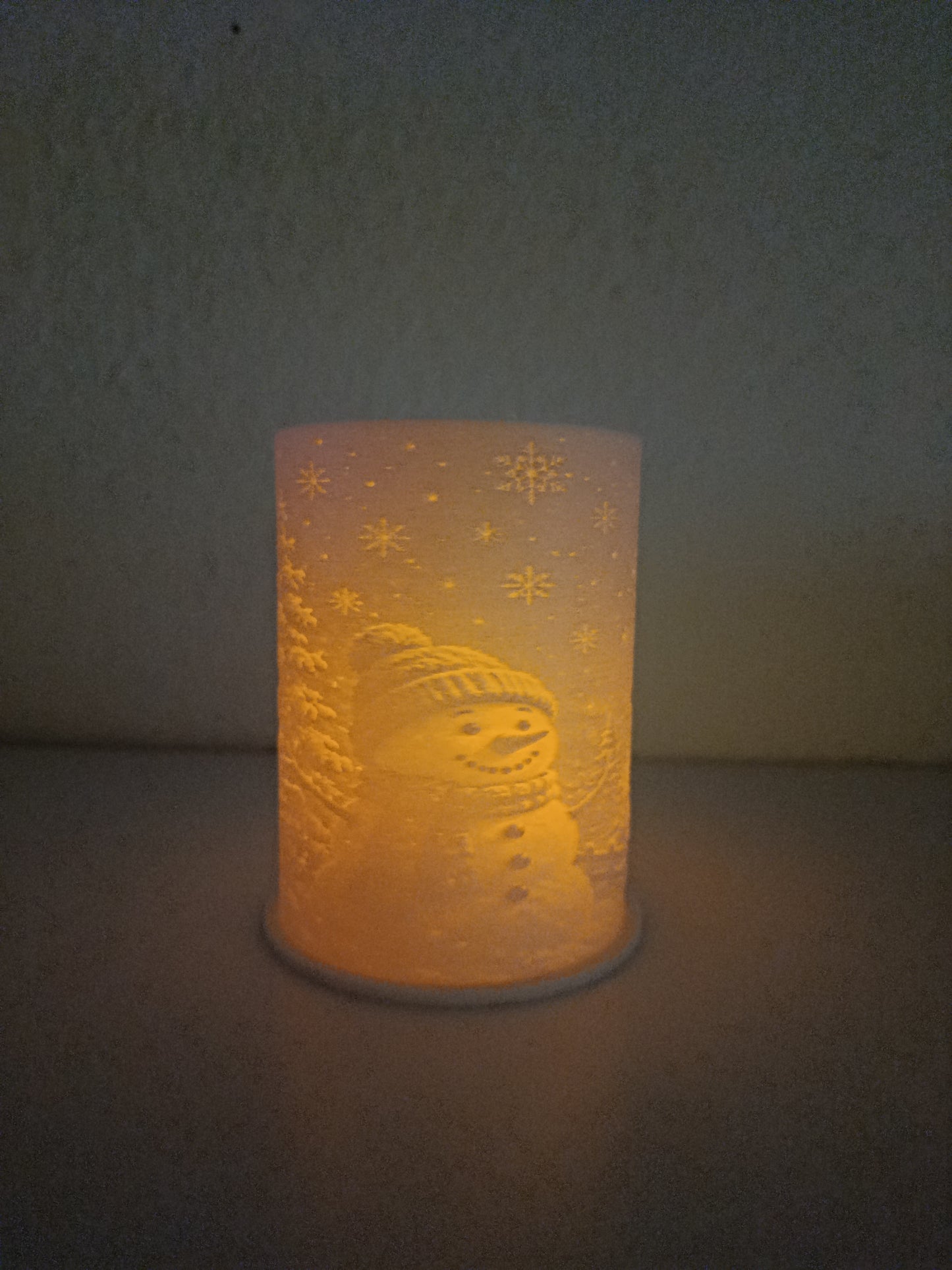 ☃️ Schneemann Lithophane – leuchtende Weihnachtsdeko