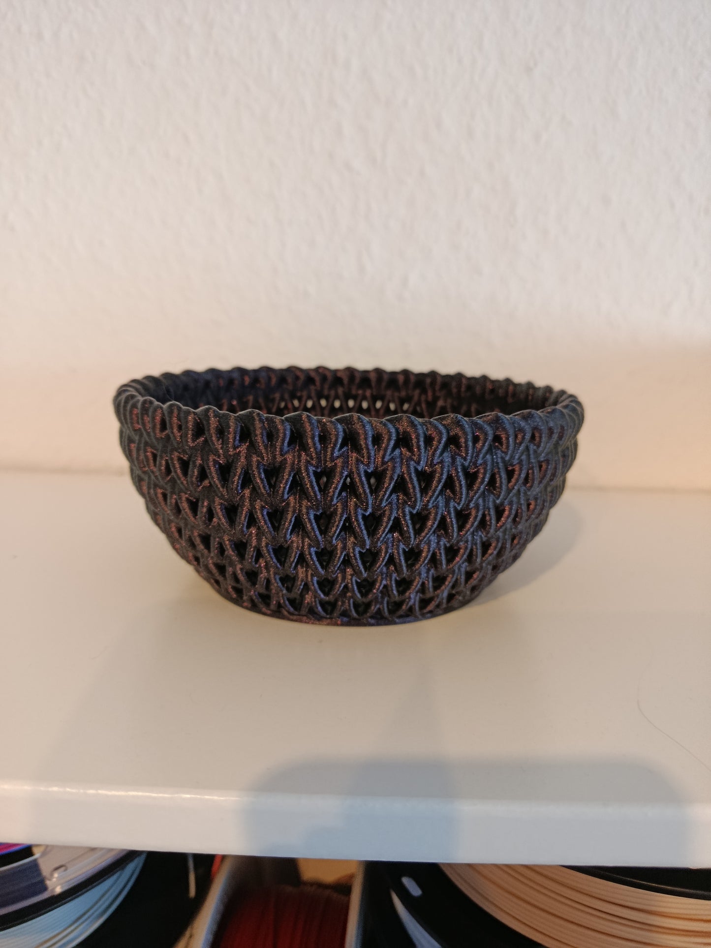 Knitted Bowl | Dekoschale | Korbdesign | Aufbewahrungsschale | Moderne Wohndeko | Geschenkidee