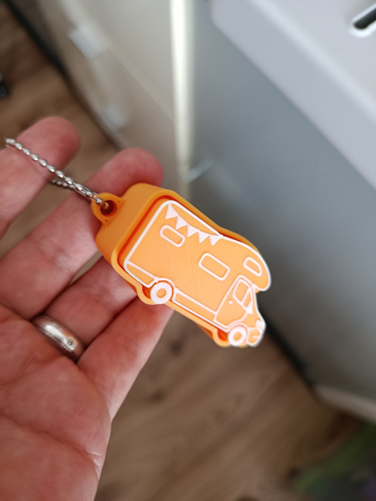 Klicker-Schlüsselanhänger Wohnmobil | Fidget Keychain | Campingfan Geschenk | Handgefertigt