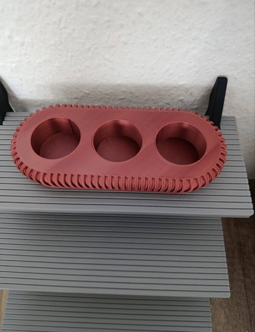 Teelichthalter für LED-Teelichter | Dekotablett mit 3 Haltern | Tischdeko | Geschenkidee