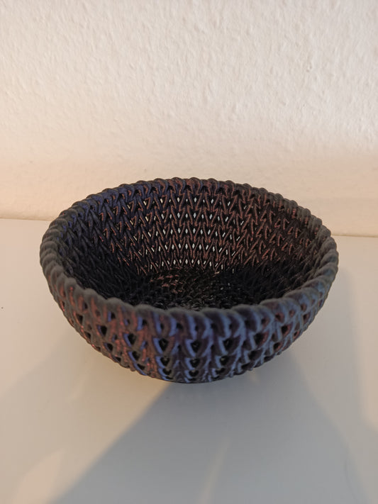 Knitted Bowl | Dekoschale | Korbdesign | Aufbewahrungsschale | Moderne Wohndeko | Geschenkidee