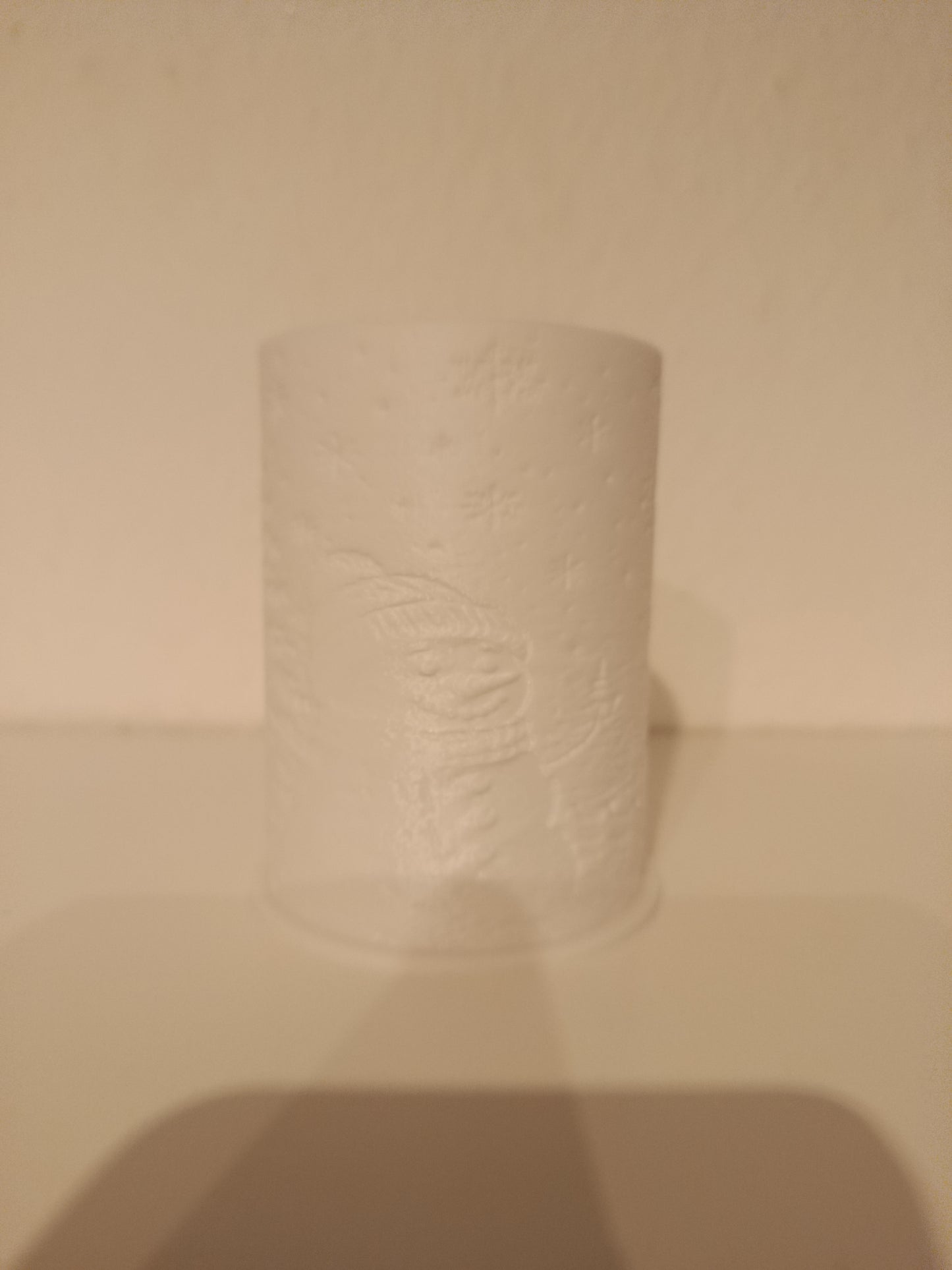 ☃️ Schneemann Lithophane – leuchtende Weihnachtsdeko